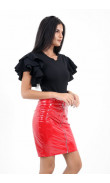 Black body with flared sleeves
