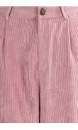 Pantalon en velours rose