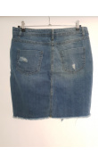 Skirt blue in destroy jeans